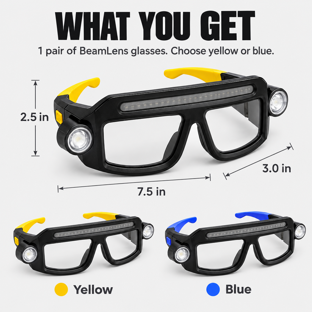 BeamLens™ LED Headlamp Glasses