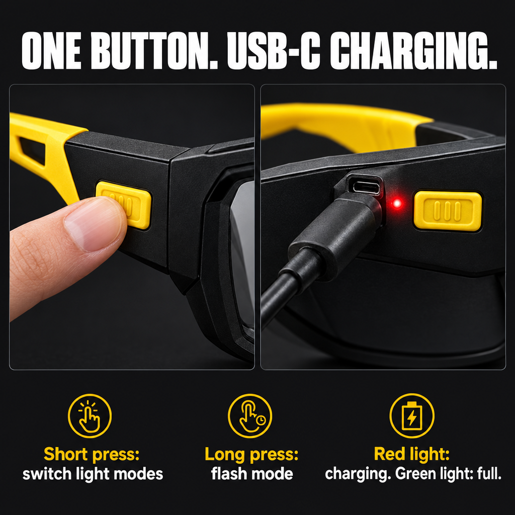 BeamLens™ LED Headlamp Glasses